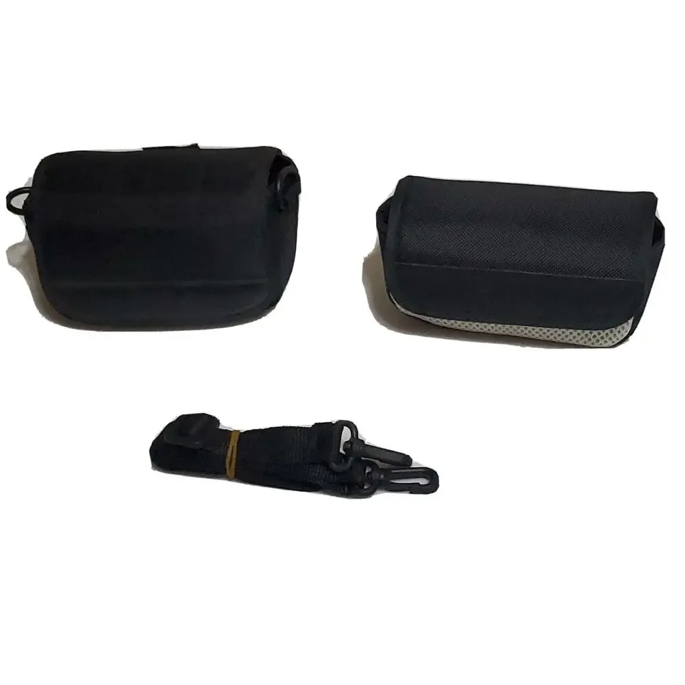 Lot Of 2 Mini Digital Video Camera bags/Cases With Shoulder Strap And Belt Loop